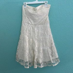 Strapless Lace Dress